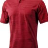 Omni-WICK Mens Polo Shirt Golf Fit Lightweight Red Black-3