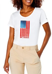 Columbia Womens Daisy Days Short Sleeve Graphic Tee Cotton-0