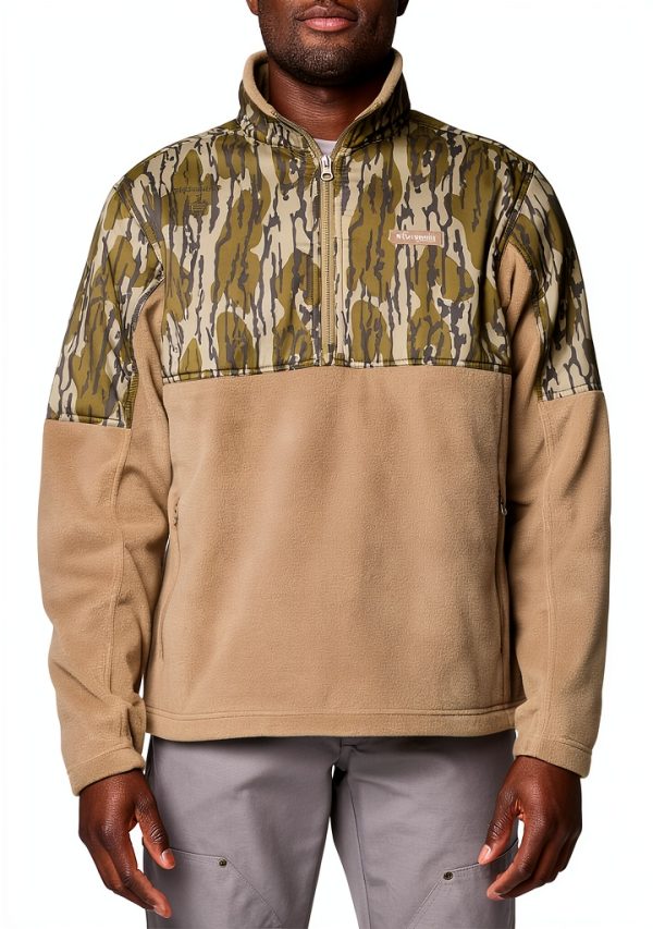 Columbia Fleece Pullover Men Hunting Water Resistant Jacket-0