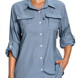 Jessie Kidden Womens UPF 50 Long Sleeve Hiking Shirt-0