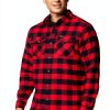 Columbia Mens Flannel Shirt Cotton Stretch Plaid Button Down-2