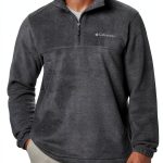 Columbia Mens Fleece Jacket Half Zip Soft Warm Outdoor-0