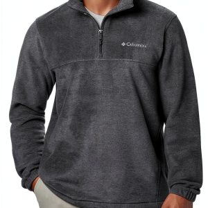 Columbia Mens Fleece Jacket Half Zip Soft Warm Outdoor-0