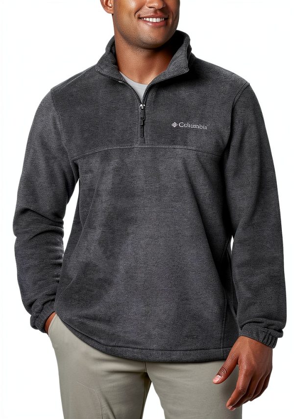Columbia Mens Fleece Jacket Half Zip Soft Warm Outdoor-0