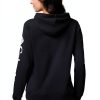 Columbia Womens Hoodie Comfort Stretch Cotton Drawcord Hood-1