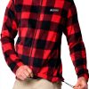 Columbia Mens Fleece Jacket Check Print Outdoor Active Wear-5