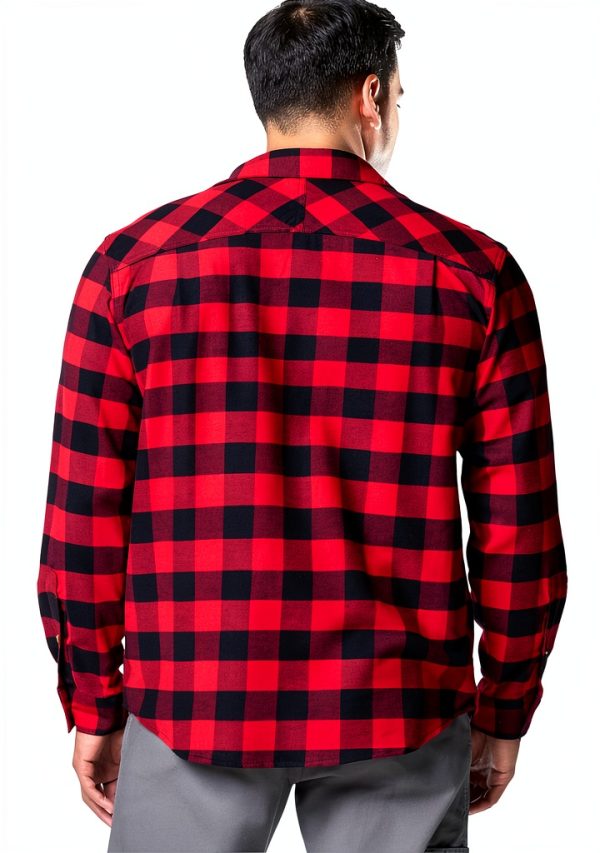 Columbia Mens Flannel Shirt Cotton Stretch Plaid Button Down-3