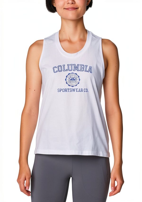 Columbia Womens Cotton Tank Top Soft Stretch Activewear-0