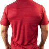 Omni-WICK Mens Polo Shirt Golf Fit Lightweight Red Black-1