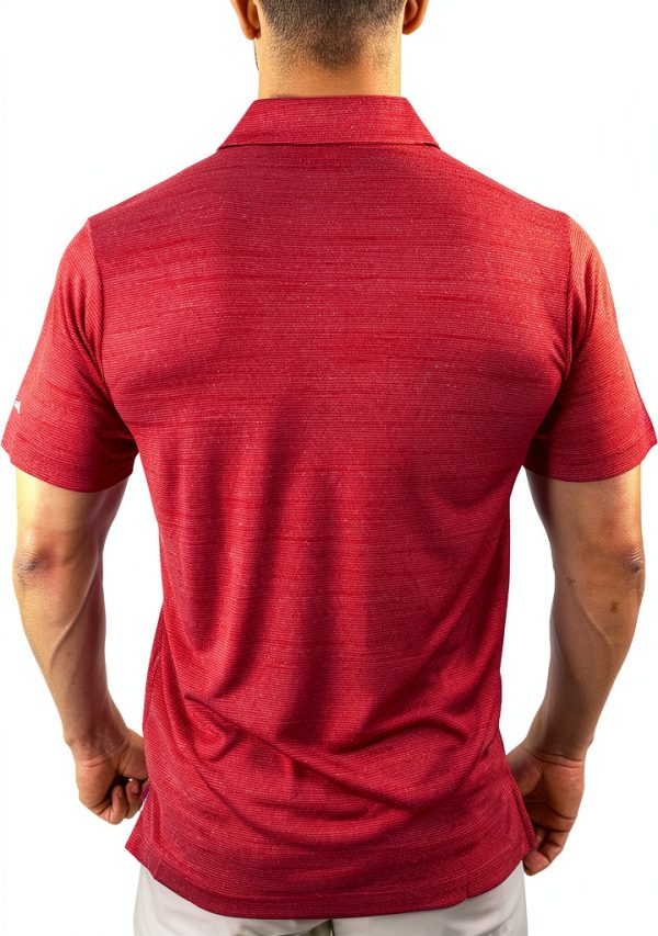 Omni-WICK Mens Polo Shirt Golf Fit Lightweight Red Black-1