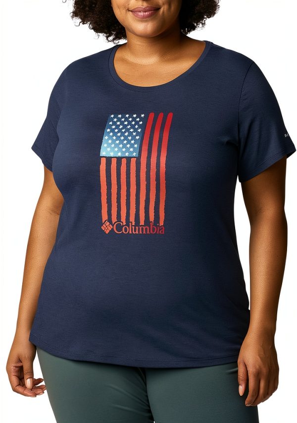 Columbia Womens Graphic Tee Soft Cotton Active Fit T-Shirt-5