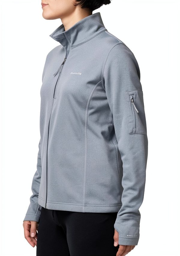 Columbia Womens Fleece Jacket Omni Wick Cirrus Grey-2
