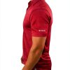 Omni-WICK Mens Polo Shirt Golf Fit Lightweight Red Black-2