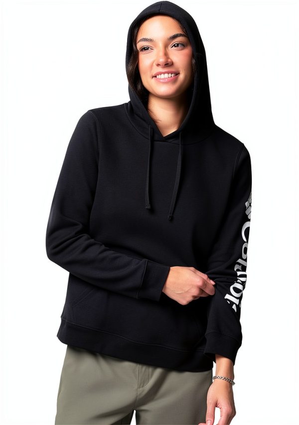 Columbia Womens Hoodie Comfort Stretch Cotton Drawcord Hood-5