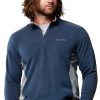 Columbia Mens Fleece Jacket Lightweight Microfleece Everblue-0