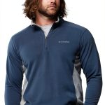 Columbia Mens Fleece Jacket Lightweight Microfleece Everblue-0