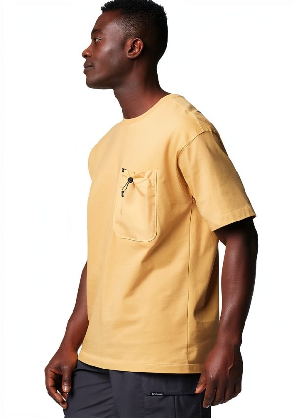 Columbia Mens Cotton Pocket Tee Classic Fit Light Camel-3