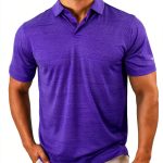 Omni-WICK Mens Polo Shirt Golf Fit Lightweight Red Black-0