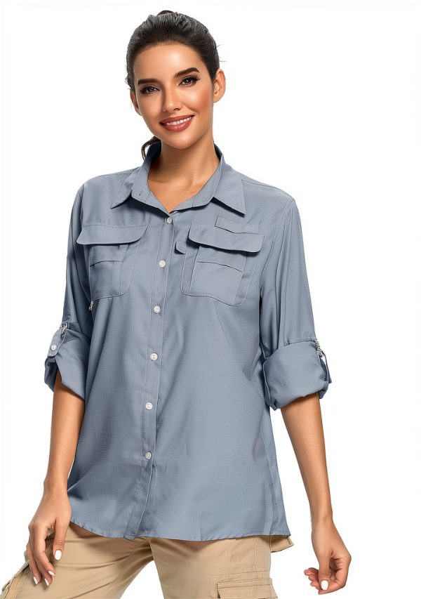 Jessie Kidden Womens UPF 50 Long Sleeve Hiking Shirt-1