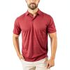 Omni-WICK Mens Polo Shirt Golf Fit Lightweight Red Black-5