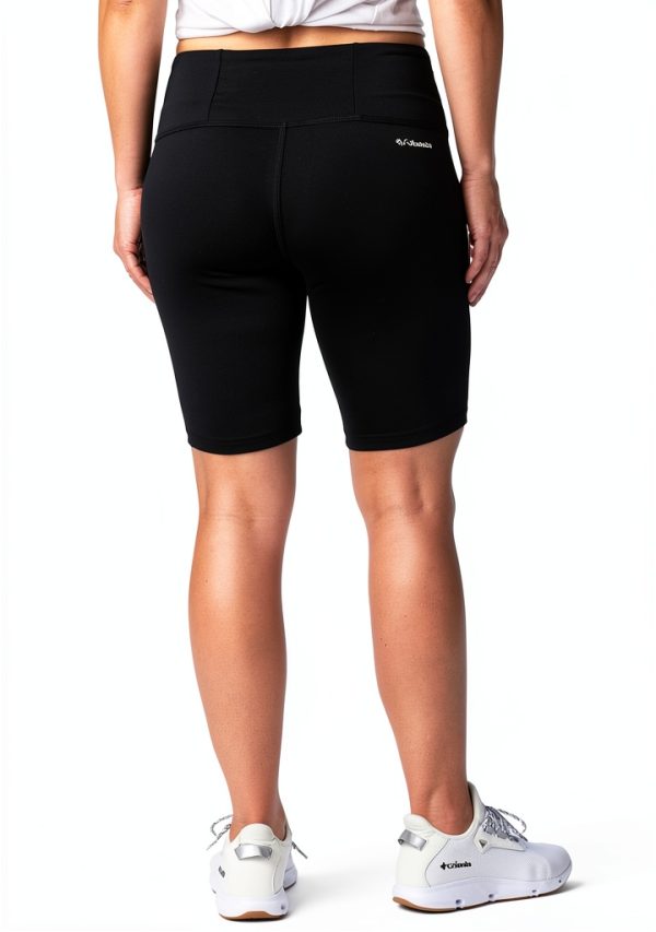Columbia Womens Athletic Shorts Omni-Shade Omni-Wick Black-1