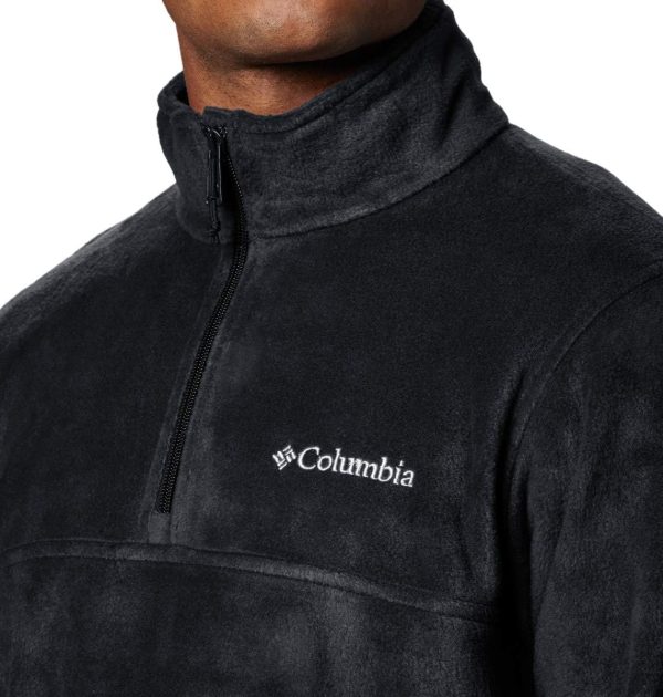 Columbia Mens Fleece Jacket Half Zip Polyester Warm-2