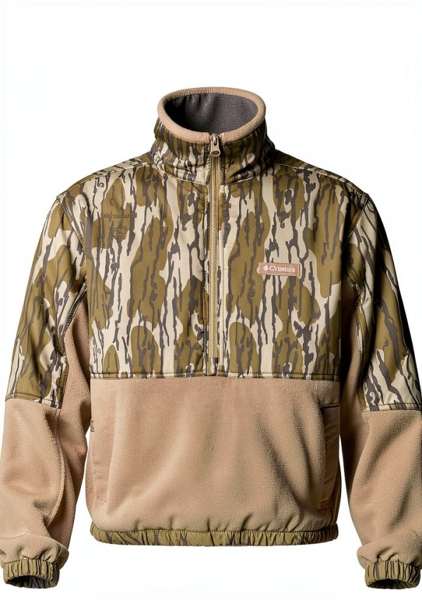 Columbia Fleece Pullover Men Hunting Water Resistant Jacket-3