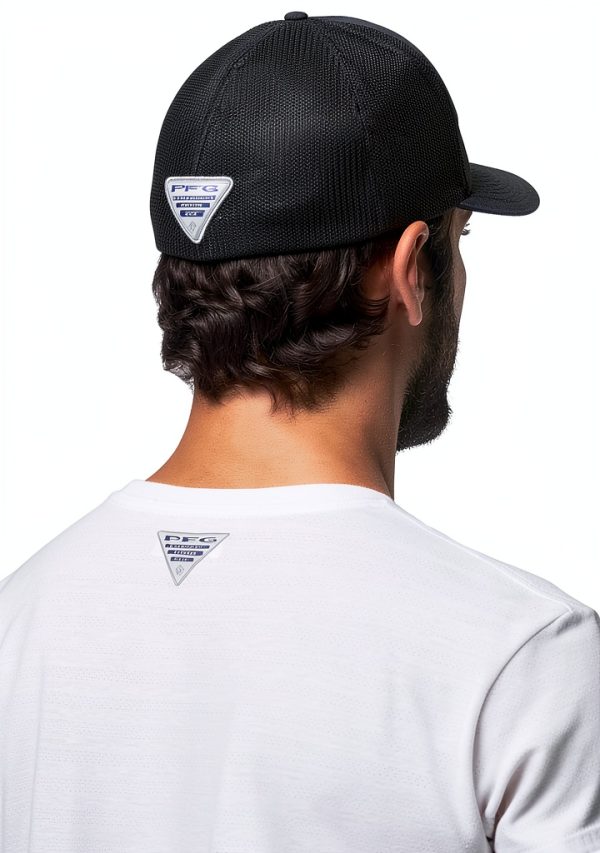 Columbia PFG Fishing Cap Cotton Flexfit Mesh Back-3