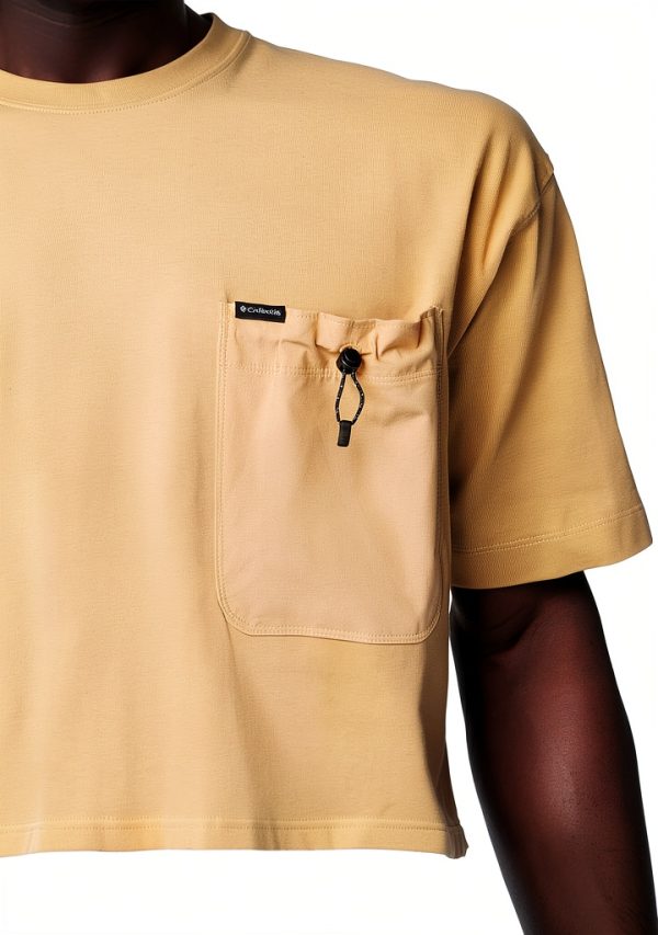 Columbia Mens Cotton Pocket Tee Classic Fit Light Camel-5