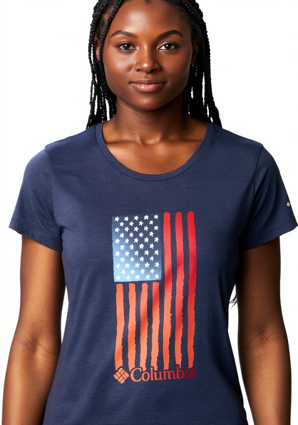 Columbia Womens Graphic Tee Soft Cotton Active Fit T-Shirt-3