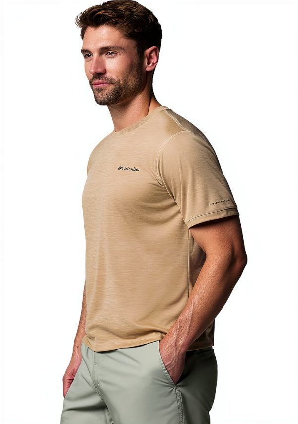 Columbia Mens UPF 50 T-Shirt Omni-Wick Activewear Dark Stone-2