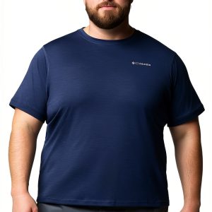 Columbia UPF 50 Mens T-Shirt Omni-Wick Activewear Dark-0