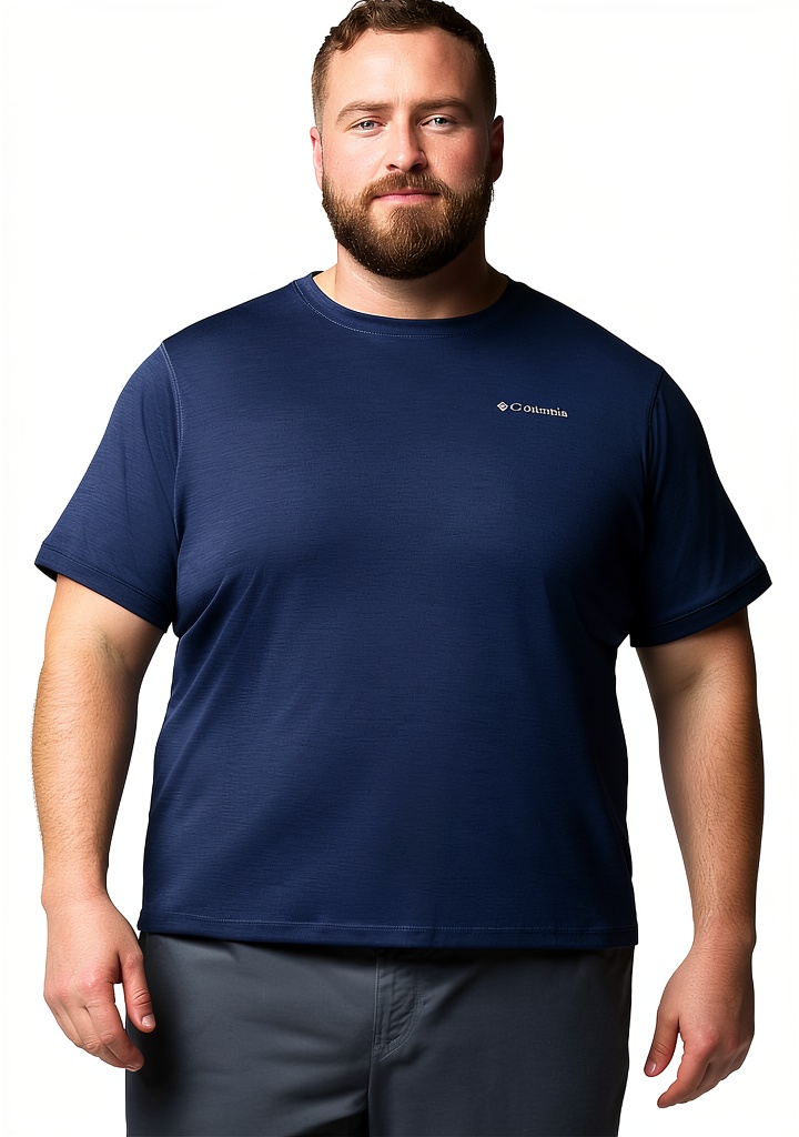 Columbia UPF 50 T-shirt in Dark Mountain Heather color