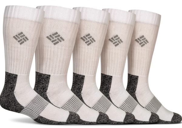 Columbia Moisture Wicking Crew Socks Mens Activewear 6 Pack-0