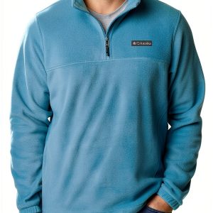 Columbia Mens Fleece Jacket Half Zip Polyester Outdoor-0
