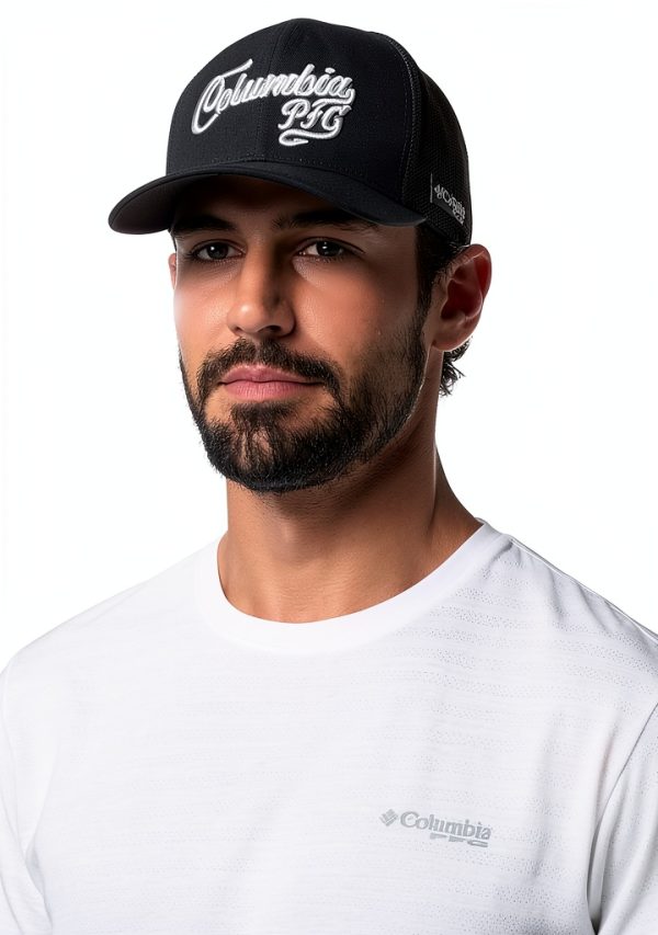 Columbia PFG Fishing Cap Cotton Flexfit Mesh Back-2
