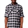 Columbia Mens Flannel Shirt Cotton Stretch Plaid Button Down-4