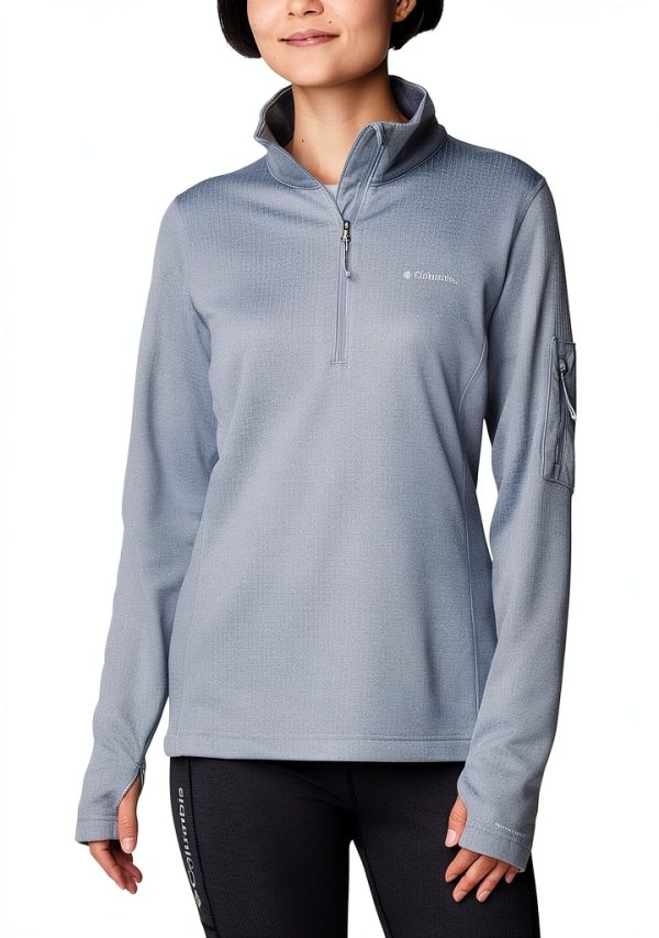 Columbia Womens Fleece Jacket Omni Wick Cirrus Grey-0