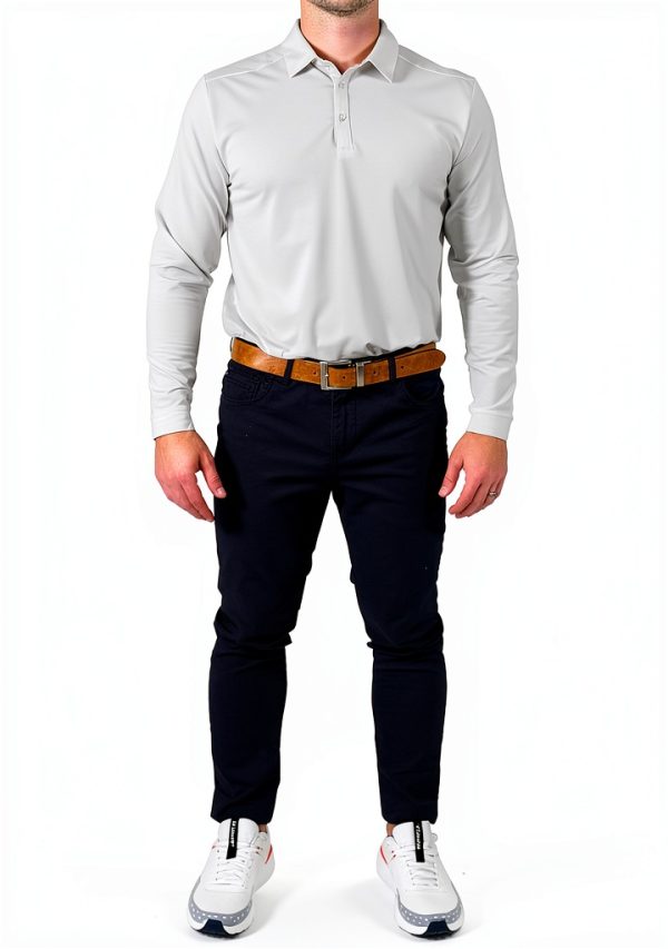Mens Polo Shirt Polyester Spandex Comfort Fit Sizes-3