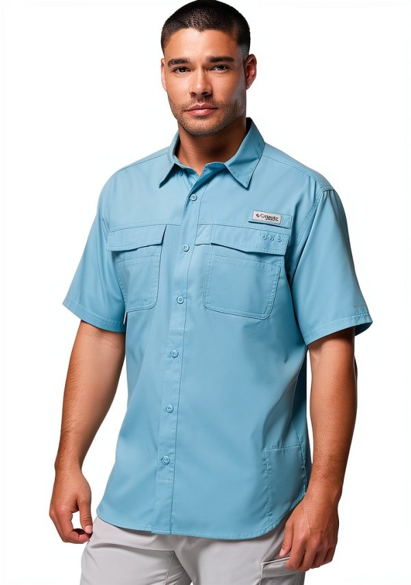 Columbia Fishing Shirt UPF Sun Protection Quick Dry Mens-3