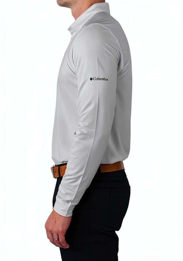 Mens Polo Shirt Polyester Spandex Comfort Fit Sizes-1