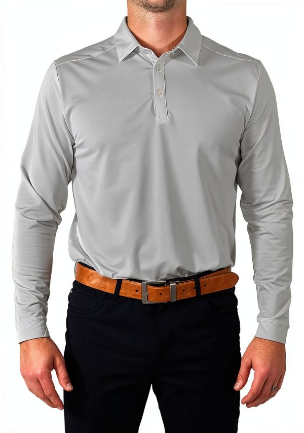 Mens Polo Shirt Polyester Spandex Comfort Fit Sizes-0