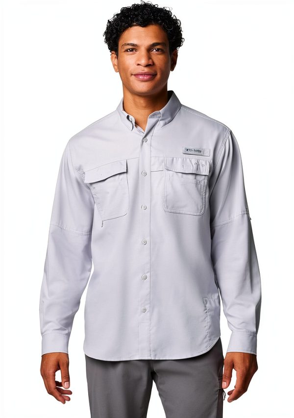 Columbia Fishing Shirt UPF Sun Protection Quick Dry Men-0