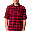 Columbia Mens Flannel Shirt Cotton Stretch Plaid Button Down-4