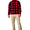 Columbia Mens Fleece Jacket Check Print Outdoor Active Wear-2