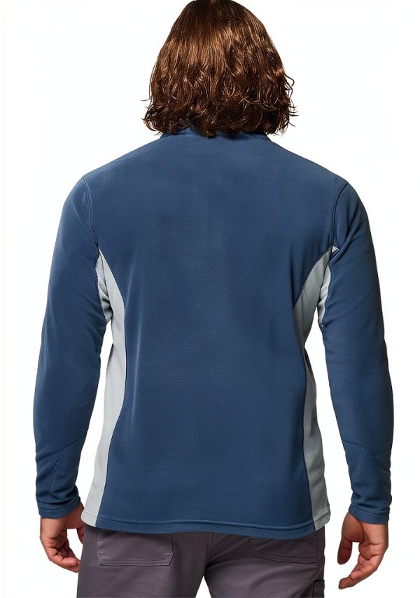 Columbia Mens Fleece Jacket Lightweight Microfleece Everblue-1
