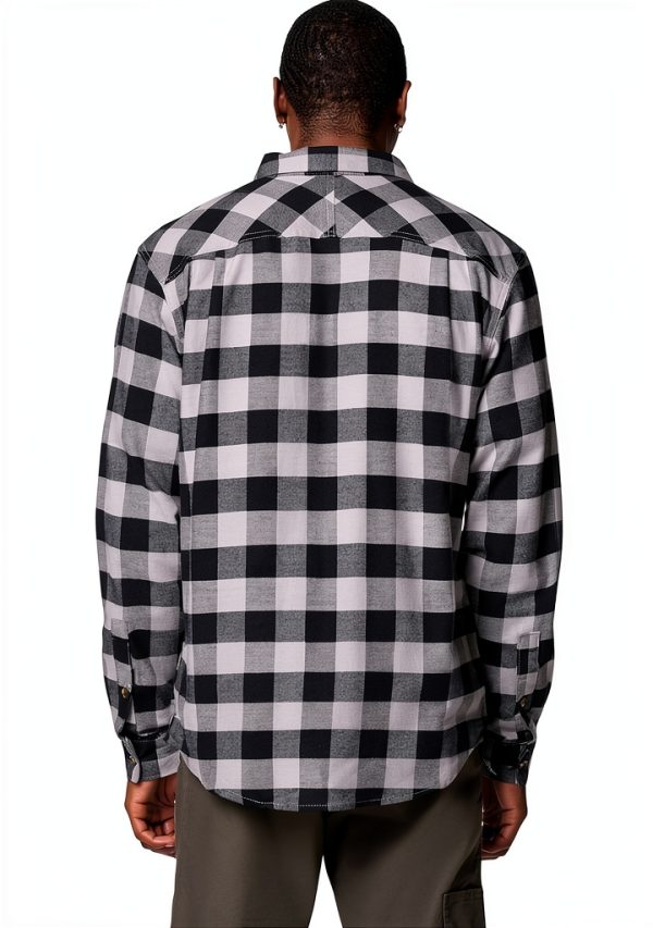 Columbia Mens Flannel Shirt Cotton Stretch Plaid Button Down-3