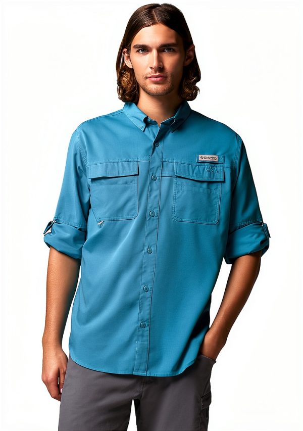 Columbia Fishing Shirt UPF Sun Protection Quick Dry Mens-2