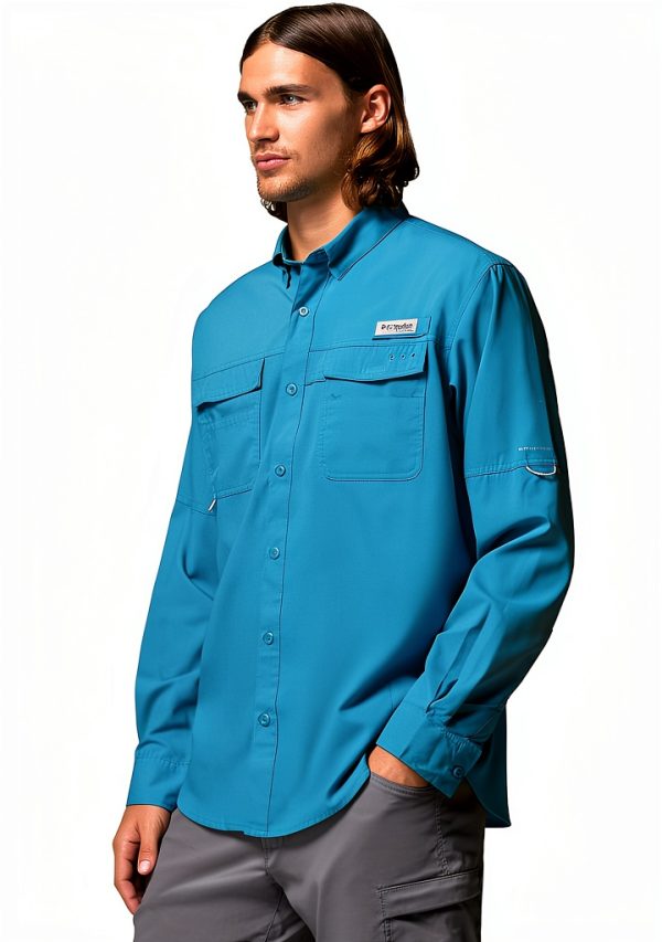 Columbia Fishing Shirt UPF Sun Protection Quick Dry Mens-3