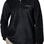 Columbia Mens Fleece Jacket Half Zip Polyester Warm-0